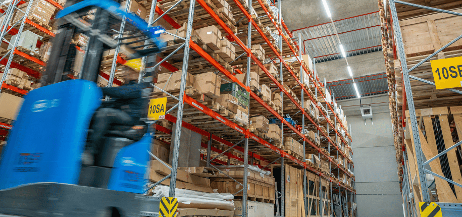 magazijn waar lean magazijnbeheer wordt toegepast