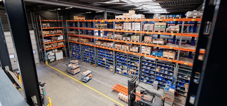 magazijn waar optimalisatie wordt toegepast