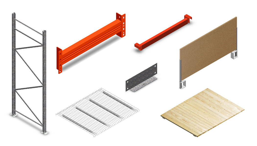 Palletstelling onderdelen en accessoires