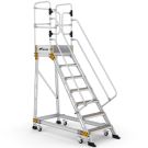 Platformtrap Wixor met veerwielen 7 treden