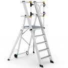 Magazijntrap Wixor opvouwbaar extra veilig 5 treden