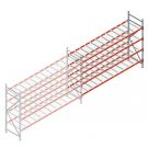 Gebruikte grootvakstelling 2150x2000x1200 mm (hxbxd) 4 niveaus aanbouwsectie