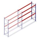 Gebruikte AR T2 palletstelling 3500x3608x1100 mm (hxbxd) 2 niveaus aanbouwsectie