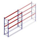 Gebruikte AR T2 palletstelling 3500x3608x1100 mm (hxbxd) 2 niveaus beginsectie