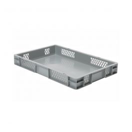 Stapelbare transportkrat TK0 600x400x75 mm (lxbxh) grijs kopen? - Alles