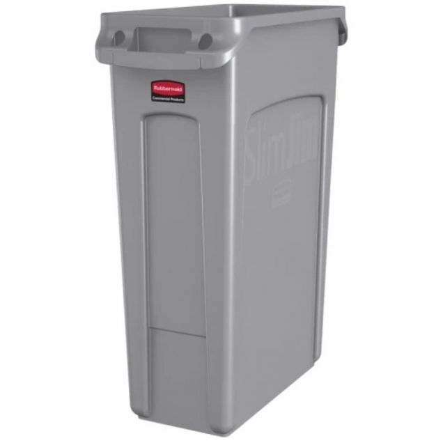 Slim Jim container met luchtsleuven 87 Liter Grijs