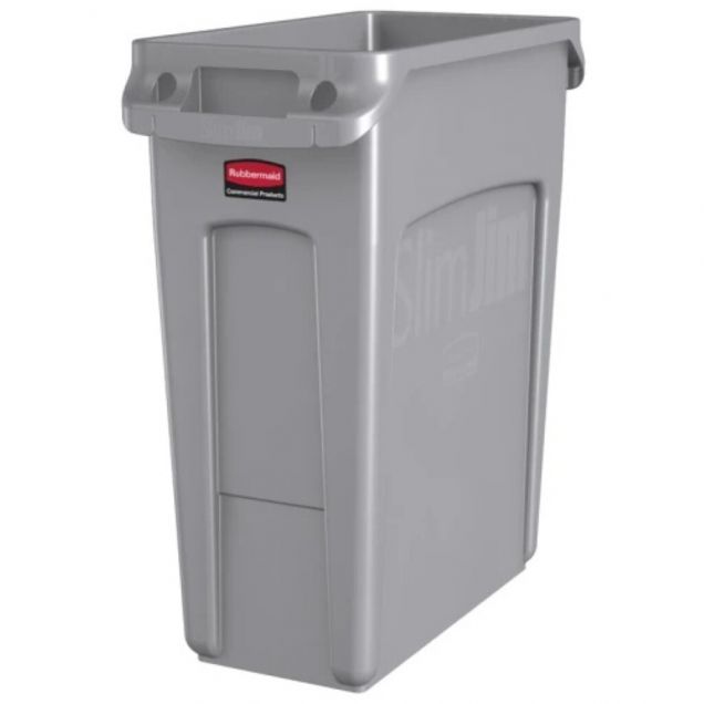 Slim Jim container met luchtsleuven 60 Liter Grijs