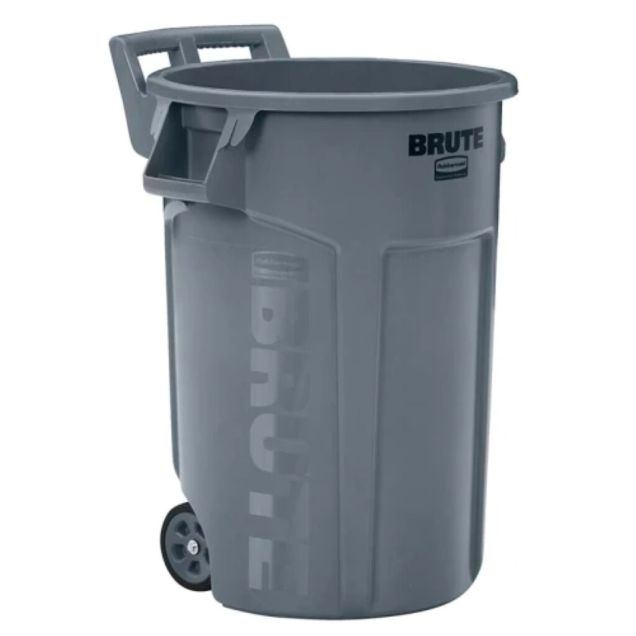 Mobiele afvalcontainer Rubbermaid 166.5 Liter grijs