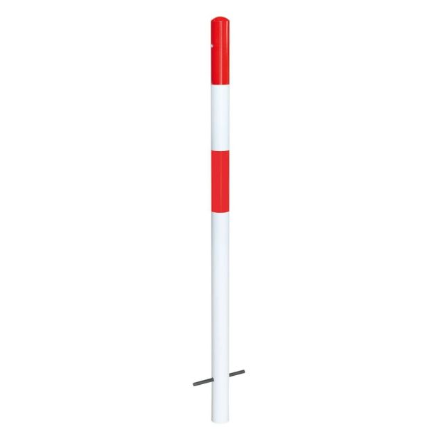MORION paal betonneren Ø60mm 0 kettingogen rood/wit