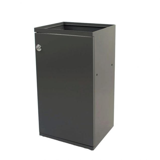 Modulaire Afvalbak met Deur en Zakhouder 85 Liter Grijs