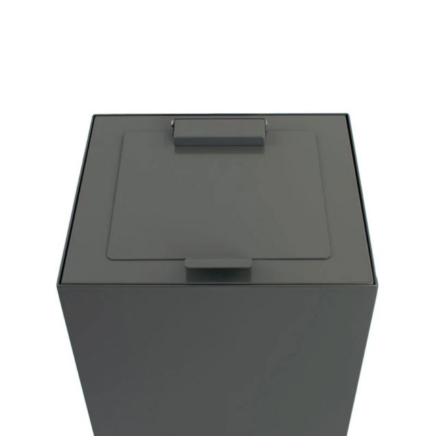 Top met klepdeksel Grijs voor modulaire afvalscheidingsunit 90 Liter
