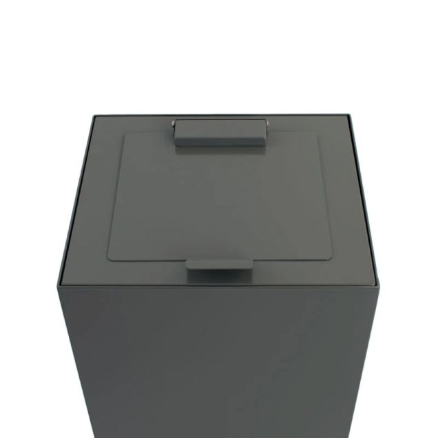 Top met klepdeksel Grijs voor modulaire afvalscheidingsunit 90 Liter