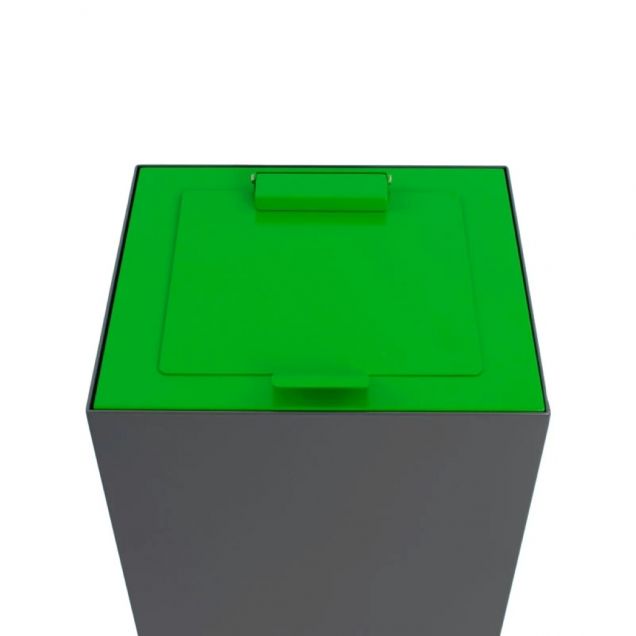 Top met klepdeksel Groen voor modulaire afvalscheidingsunit 90 Liter