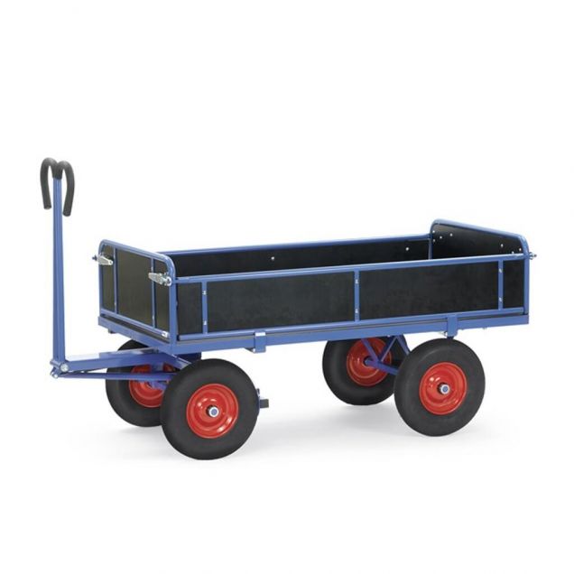 Handtrekwagen met houten wanden 2000x1000x1190 mm (lxbxh) 1250 kg