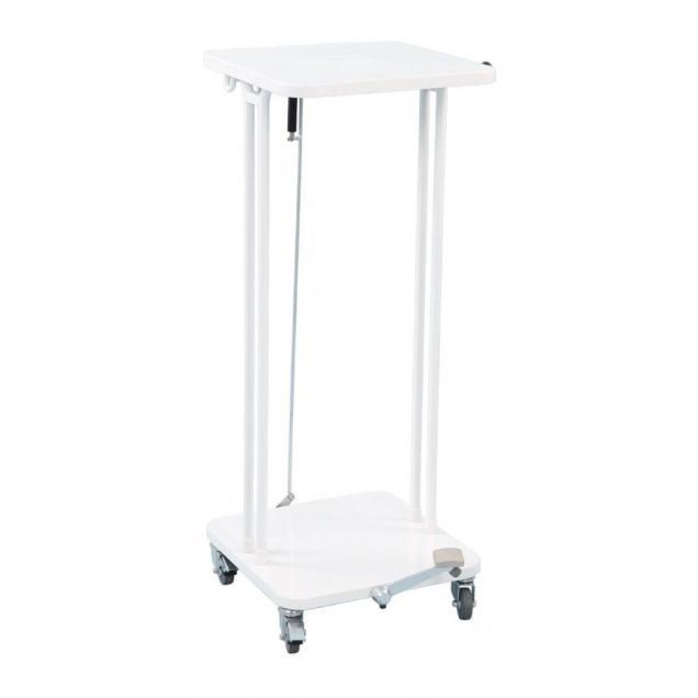 Afvalbak met deksel en voetpedaal 60 Liter Wit