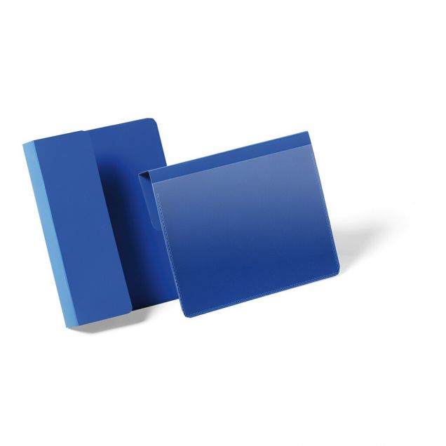 Durable documenthoes met vouw A6 liggend blauw