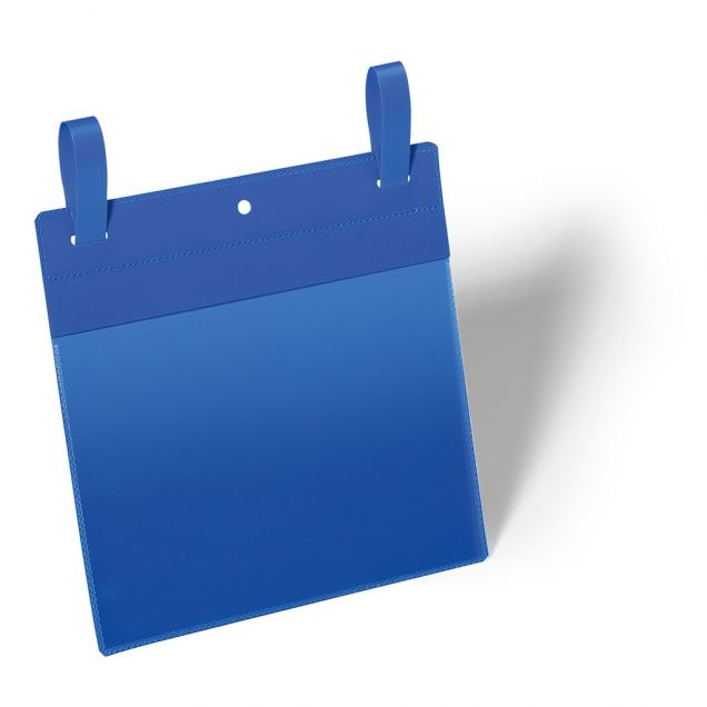 Durable documenthoes met bindriemen A5 liggend blauw