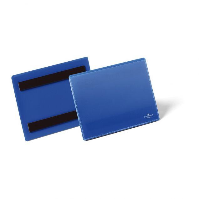 Durable documenthoes magnetisch A6 liggend blauw