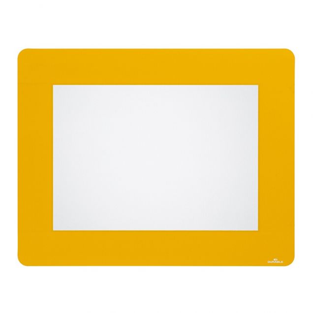 Durable documentkader vloer verwijderbaar A4 geel