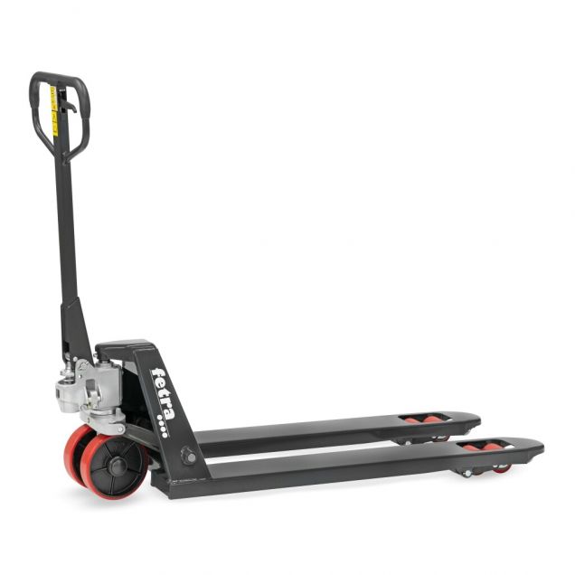 Palletwagen Fetra 2500kg polyurethaan wielen Vorklengte 1150mm antraciet