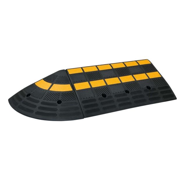 MORION drempelhulp 600x150x360 mm zwart/geel