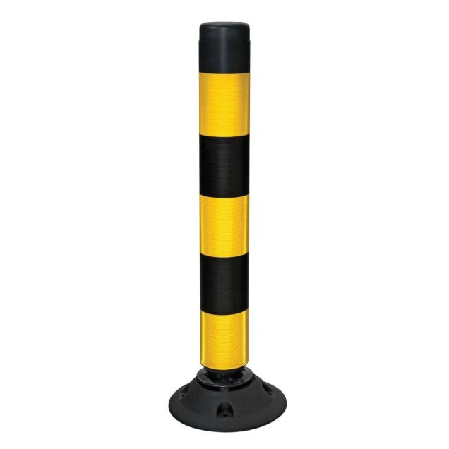 FlexPin geleidepaal Ø100mm x 750mm geel/zwart