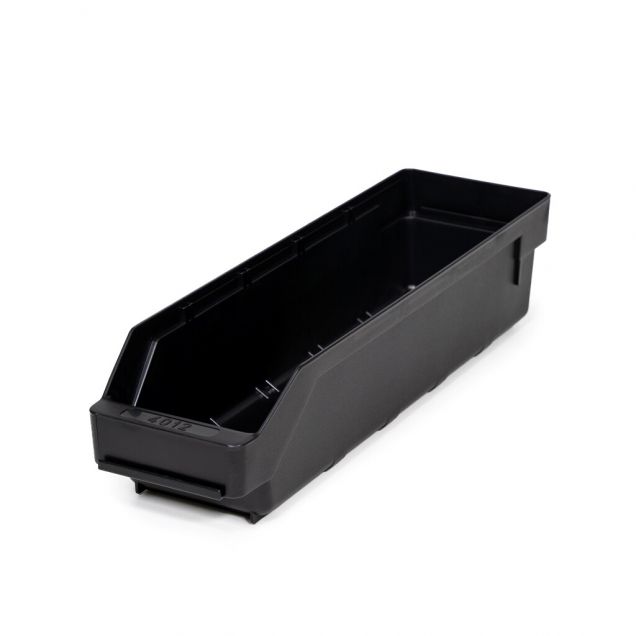 Magazijnbak 4012 Zwart (ESD) 400x120x95mm (lxbxh)