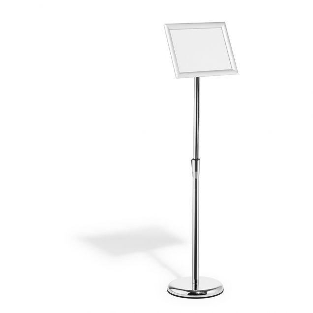 Durable vloerstandaard  Met aluminium kliklijst A4 zilver