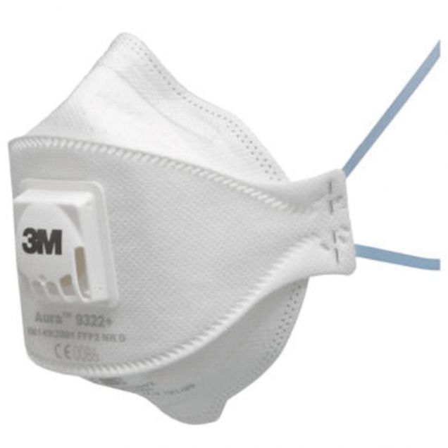 3M stofmasker 9322+ FFP2 NR D met uitademventiel