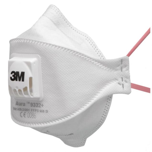 3M stofmasker 9332+ FFP3 NR D met uitademventiel