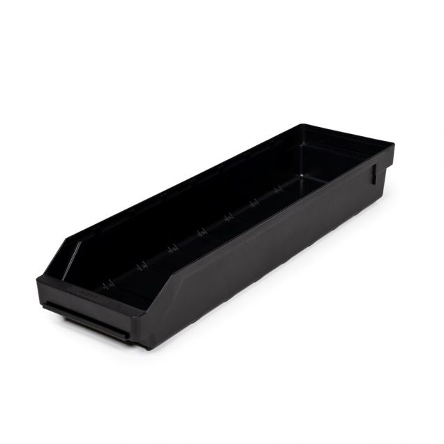 Magazijnbak 6018 Zwart (ESD) 600x180x95mm (lxbxh)