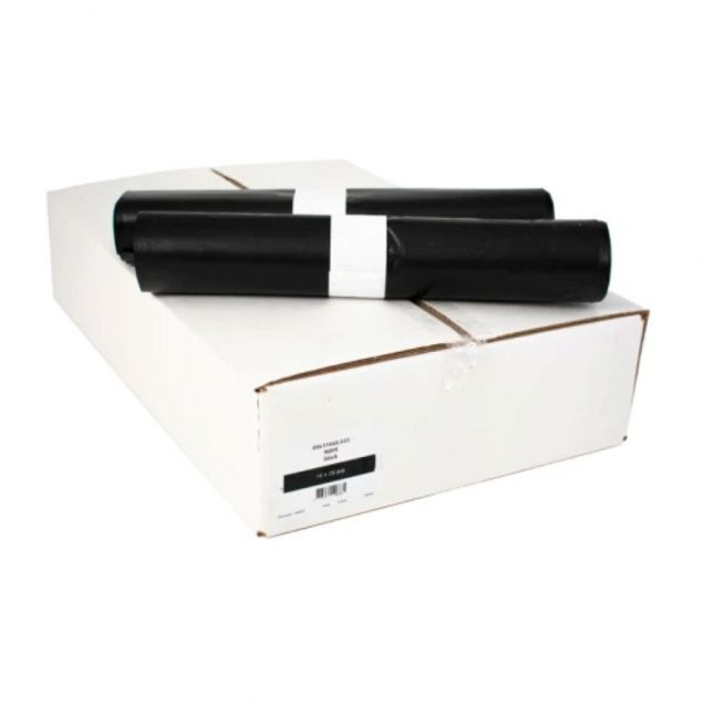 Afvalzakken 150L 800x1100x0.33mm Zwart - rol van 25 zakken