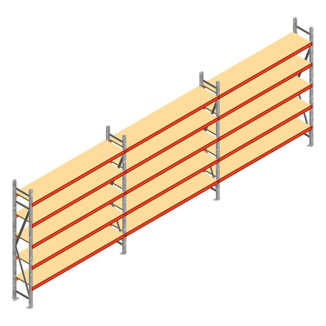Voordeelrij grootvakstelling AR 3000x5750x400 mm (hxbxd) 5 niveaus