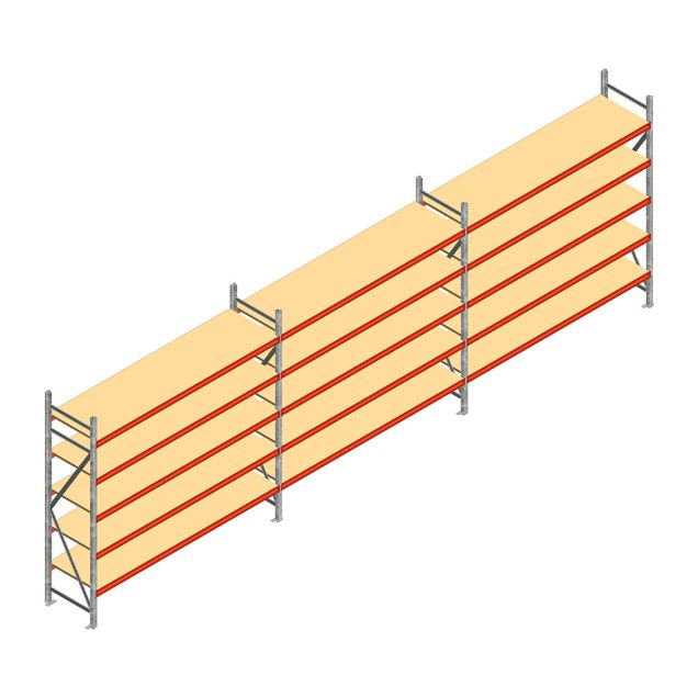 Voordeelrij grootvakstelling AR 3000x8300x600 mm (hxbxd) 5 niveaus