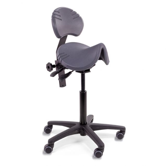 Score zadelkruk Spirit Amazone met wieltjes en rugsteun 59-77cm