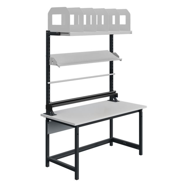 Verstelbare werkbank Sofame laminaat 30mm 1500x750x770-1050 mm 300kg Antraciet