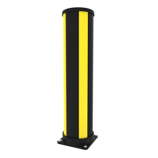 Stootpaal Axelent 870x200mm (hxØ) geel-zwart