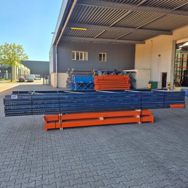 Voordeelpartij gebruikte Mecalux palletstelling 6000x15000x1100 mm (hxbxd) 4 niveaus