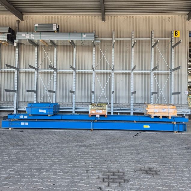 Voordeelpartij gebruikte zware draagarmstelling Jungheinrich 8000x8150x1200 mm (hxbxd) 9 niveaus