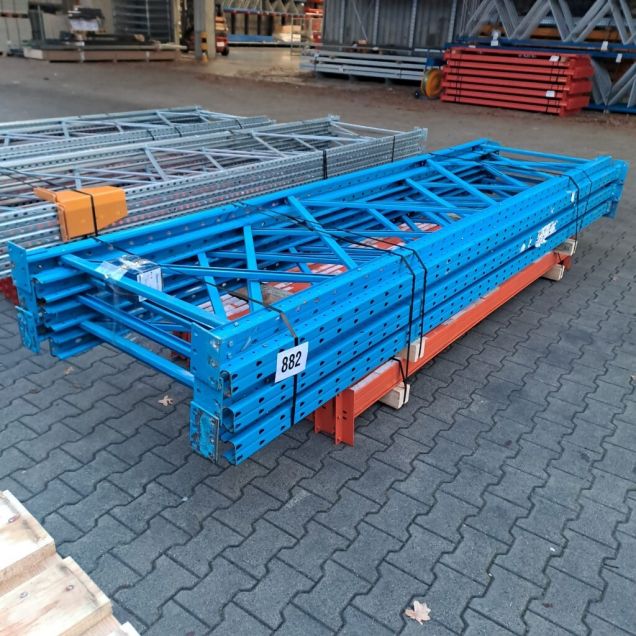 Voordeelpartij gebruikte Polypal palletstelling 4000x14010x1000mm (hxbxd) 2 niveaus