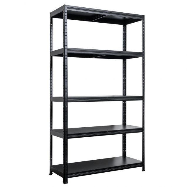 Legbordstelling Pro 5niv 100kg zwart 1800x1000x600 mm (hxbxd)