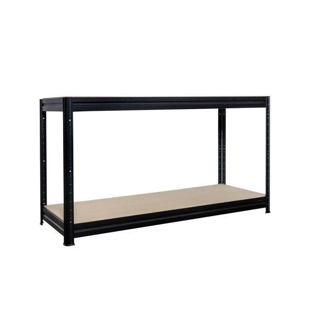 Werkbank Pro 2niv 600kg zwart 870x1600x600 mm (hxbxd)