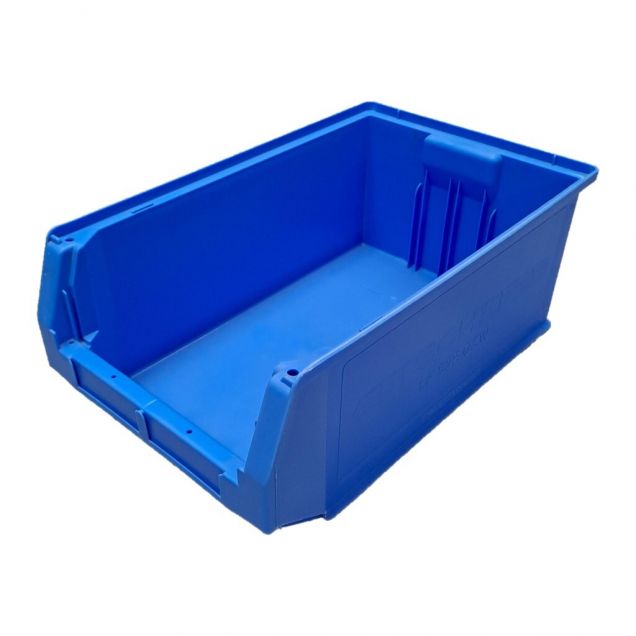 Gebruikte SSI Schaefer LF 532 magazijnbak 500x312x200 mm (lxbxh) blauw