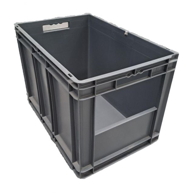 Gebruikte SSI Schaefer EF 6420 magazijnbak, stapelbak 600x400x420 mm (lxbxh) grijs