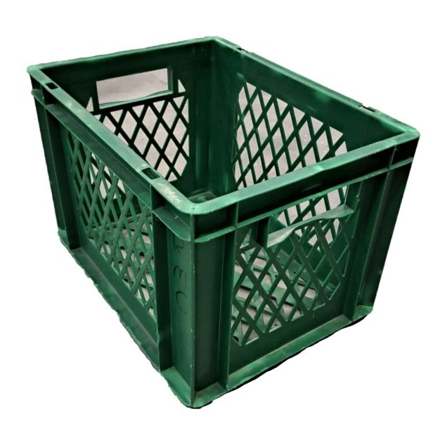 Gebruikte stapelbare transportkrat TK2 400x300x270 mm (lxbxh) groen