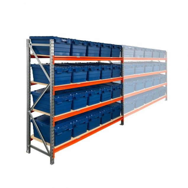 Bakkenkast AR 2000x2250x600 mm (hxbxd) 4 niveaus met 20 distributiebakken beginsectie