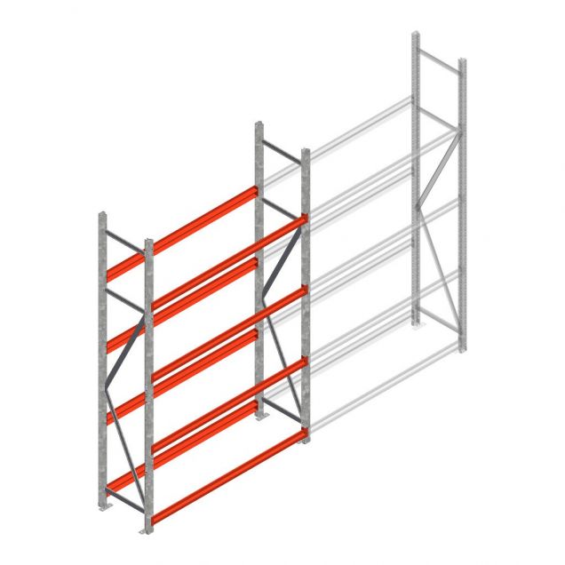 Bandenstelling grootvak AR 2500x1610x500mm (hxbxd) 4 niveaus beginsectie