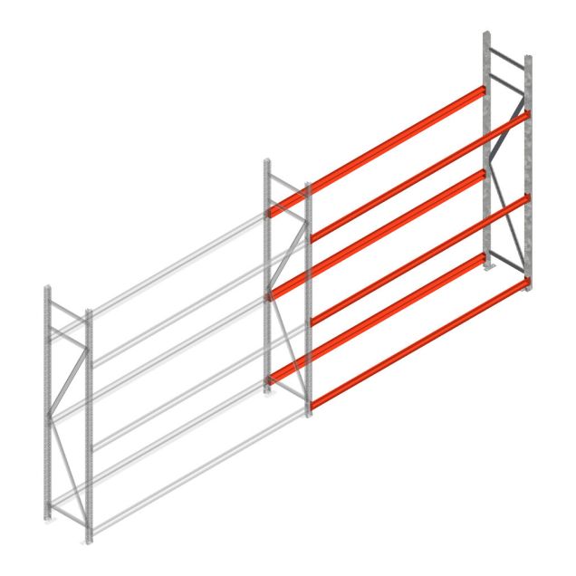 Bandenstelling grootvak AR 2250x2250x500mm (hxbxd) 3 niveaus aanbouwsectie