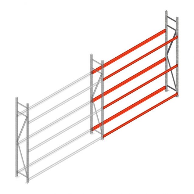 Bandenstelling grootvak AR 2250x2250x400mm (hxbxd) 3 niveaus aanbouwsectie