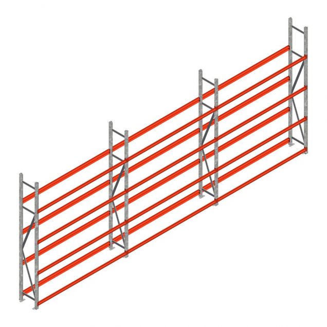 Voordeelrij bandenstelling grootvak AR 2500x6230x400mm (hxbxd) 3 niveaus